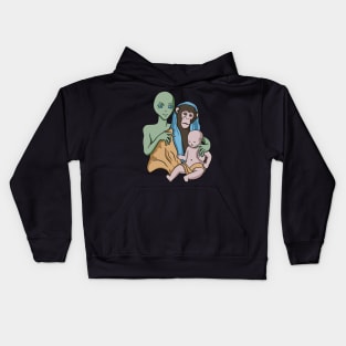 Alien Monkey Human Kids Hoodie